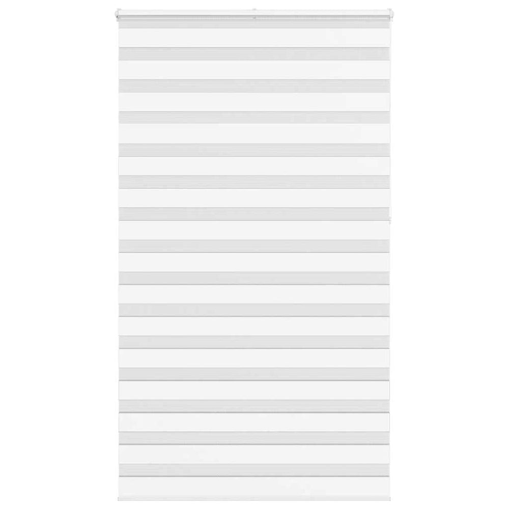 vidaXL Double Roller Blind White 135x230 cm Fabric width 130.9 cm Polyester