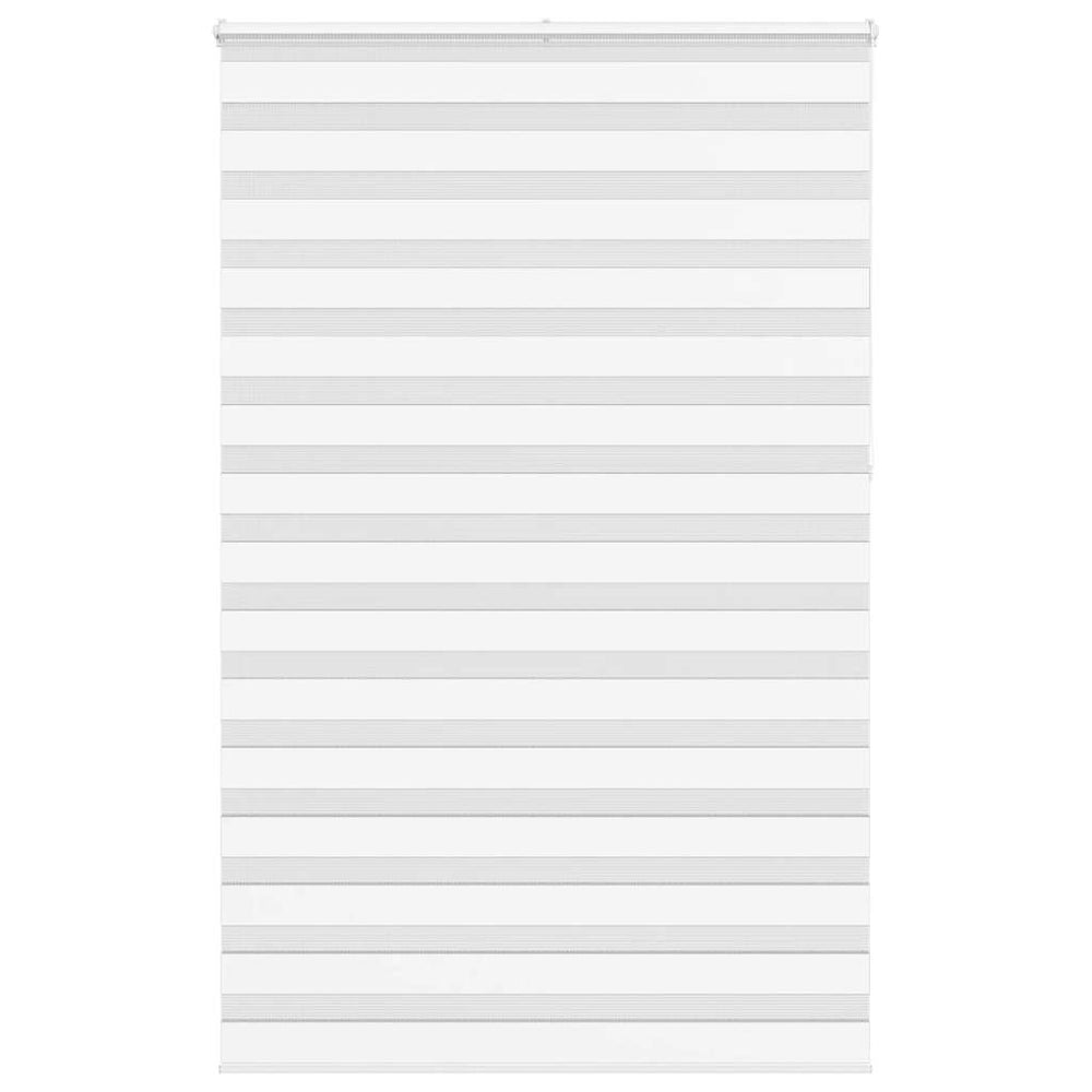 vidaXL Double Roller Blind White 145x230 cm Fabric Width 140.9 cm Polyester