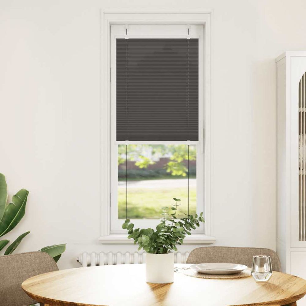 Schwarzes Plissee 40x100 cm
