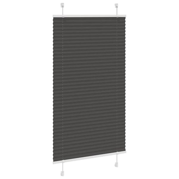 Schwarzes Plissee 75x100 cm