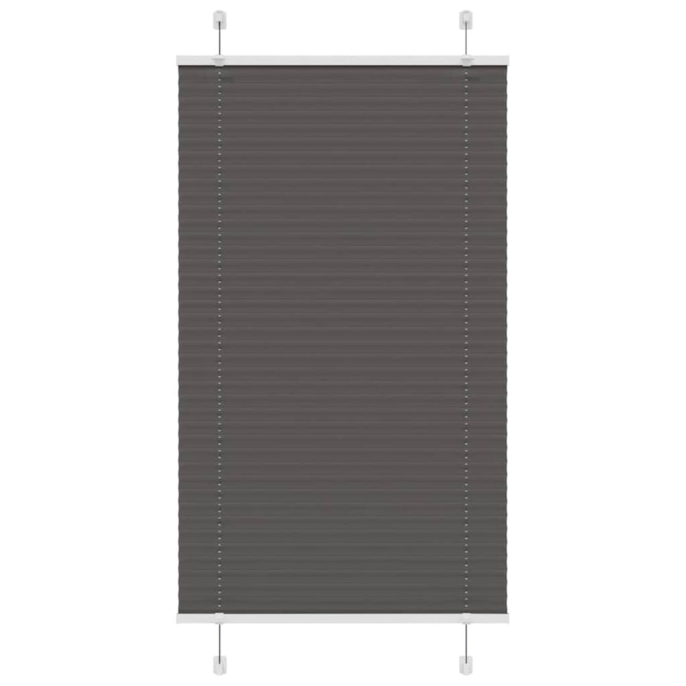 Schwarzes Plissee Rollo 80x100 cm