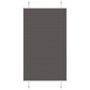 Schwarzes Plissee Rollo 80x100 cm