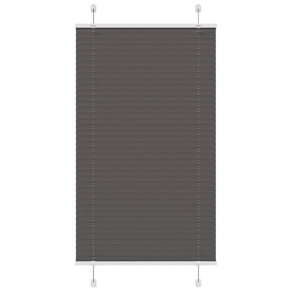 Schwarzes Plissee Rollo 80x100 cm