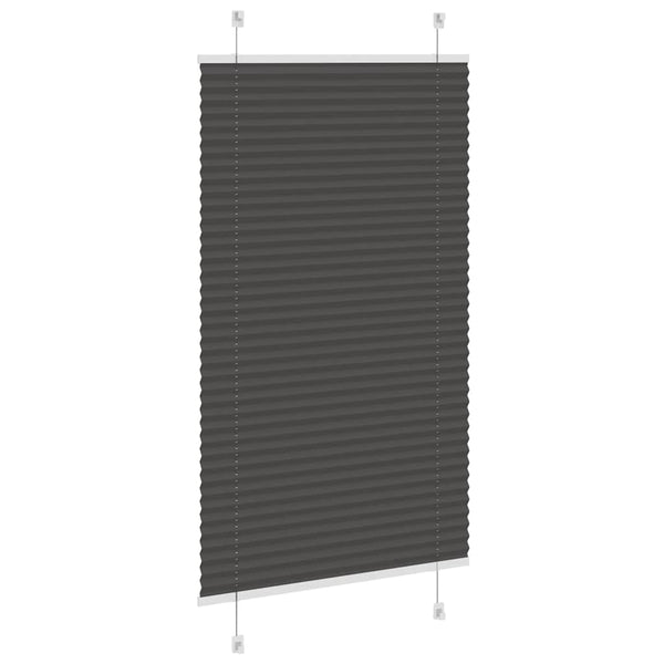 Schwarzes Plissee Rollo 80x100 cm
