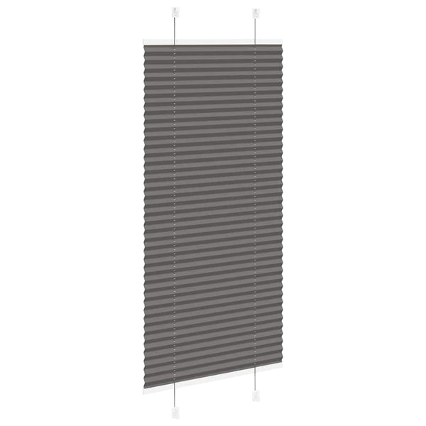 Schwarzes Plissee 55x150 cm