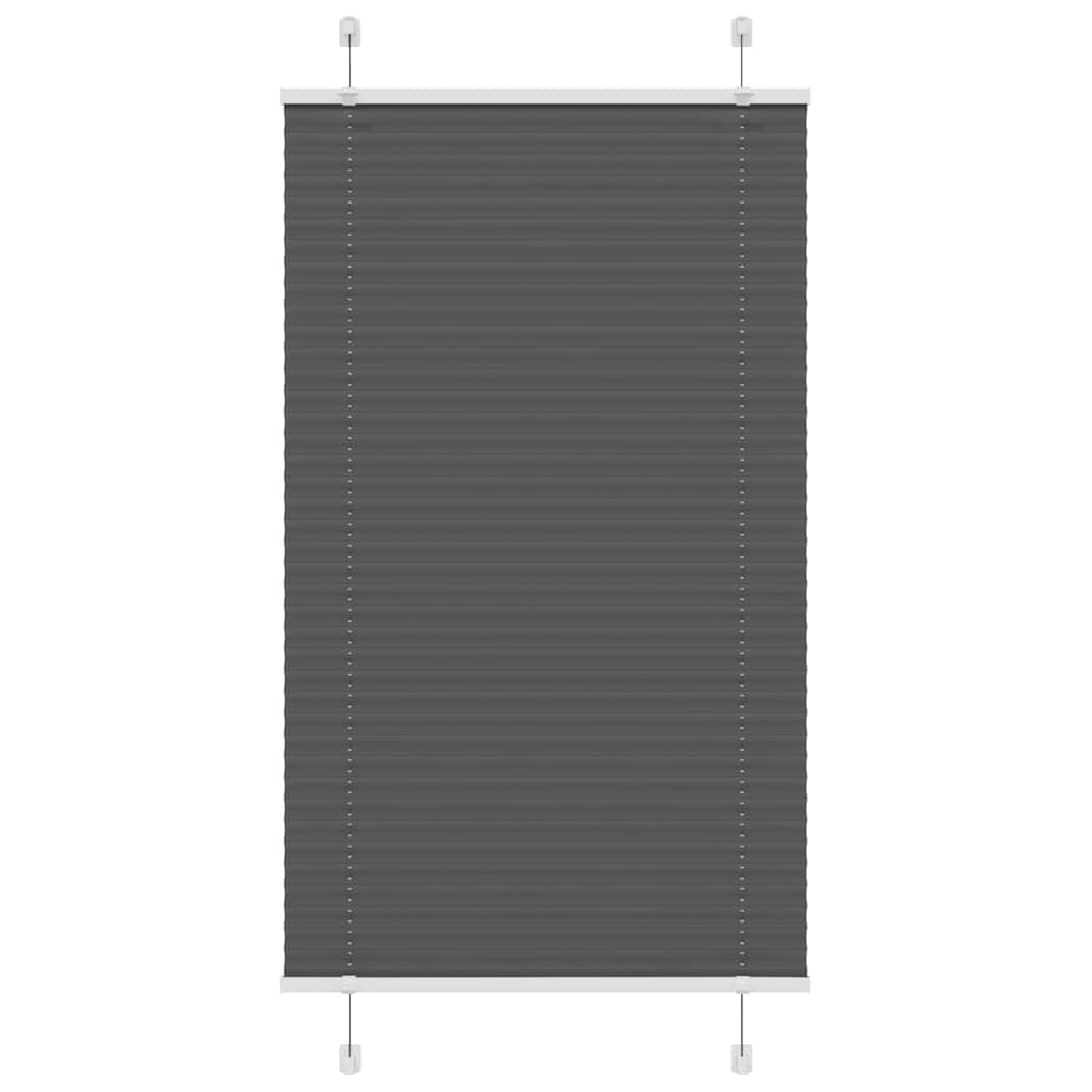 Schwarzes Plissee Rollo 80x150 cm
