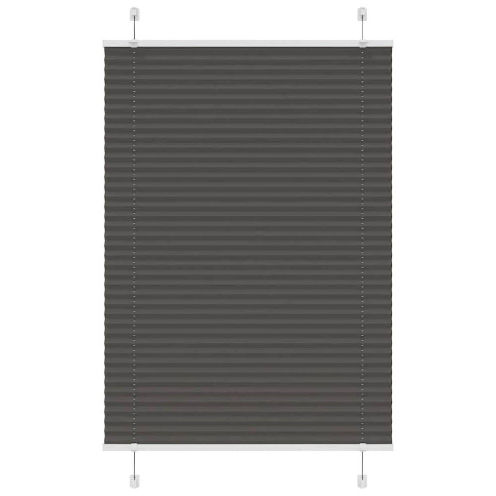 Schwarzes Plissee Rollo 90x150 cm