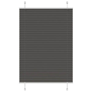 Schwarzes Plissee Rollo 90x150 cm