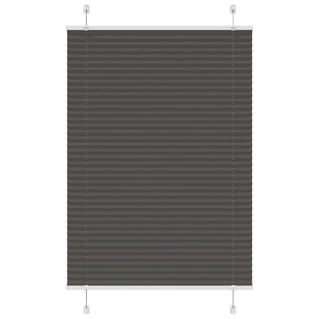 Schwarzes Plissee Rollo 90x150 cm