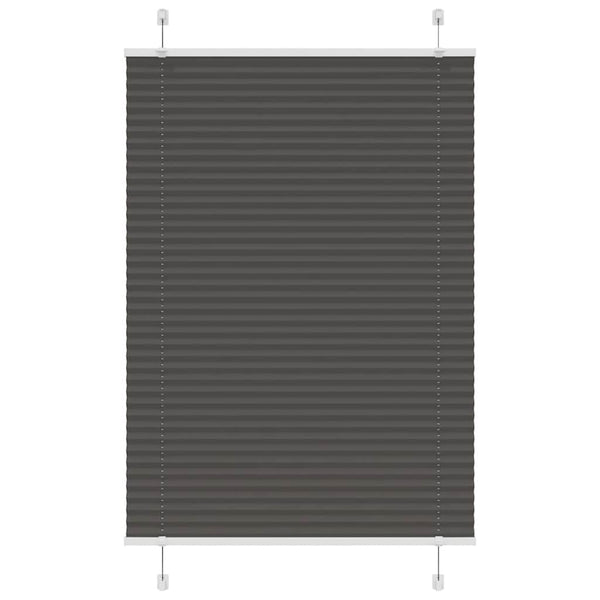Schwarzes Plissee Rollo 90x150 cm