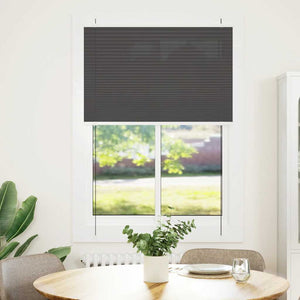 Schwarzes Plissee Rollo 90x150 cm
