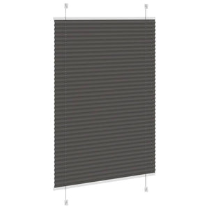 Schwarzes Plissee Rollo 90x150 cm