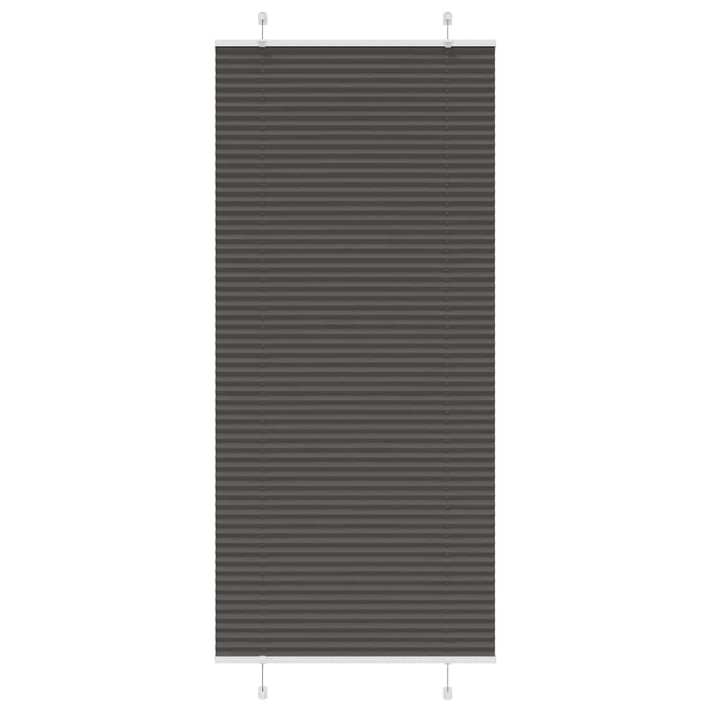 Schwarzes Plissee 100x200 cm
