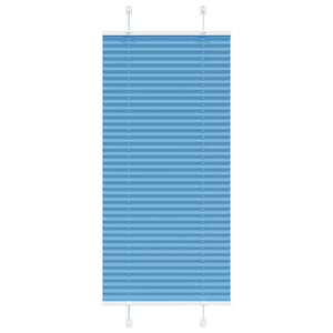 vidaXL Store plissé bleu 60x150 cm Largeur du tissu 59,4 cm Polyester