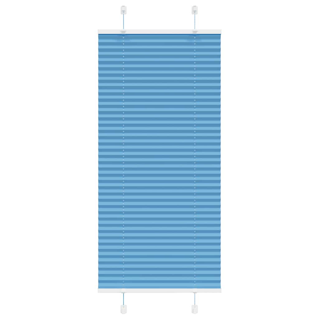 vidaXL Store plissé bleu 60x150 cm Largeur du tissu 59,4 cm Polyester