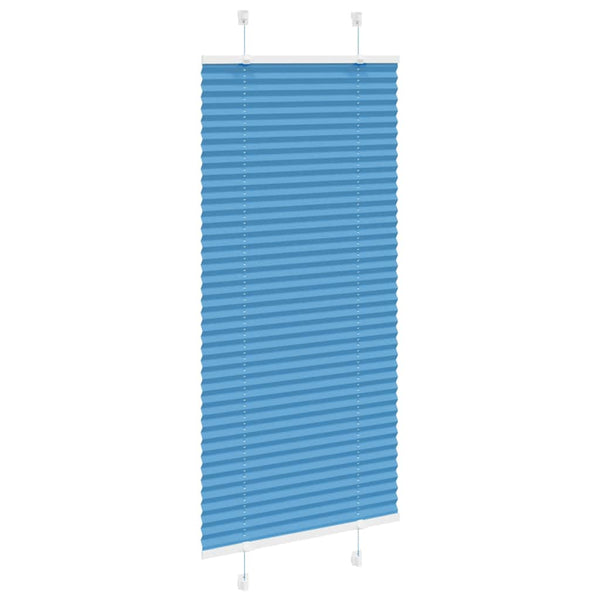 vidaXL Store plissé bleu 60x150 cm Largeur du tissu 59,4 cm Polyester