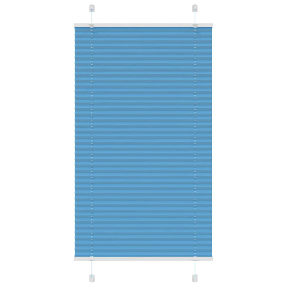 Blaues Plissee Rollo 70x150cm
