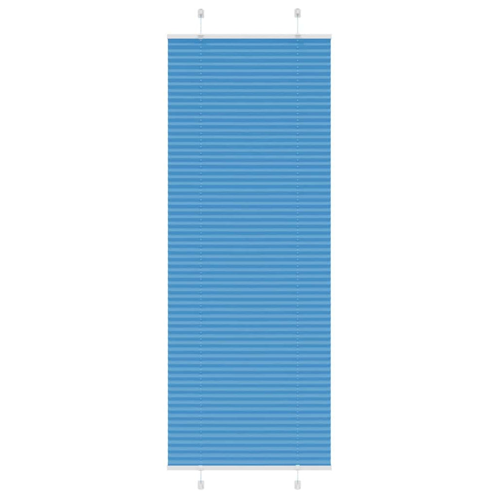 Blaues Plissee Rollo 80x200 cm