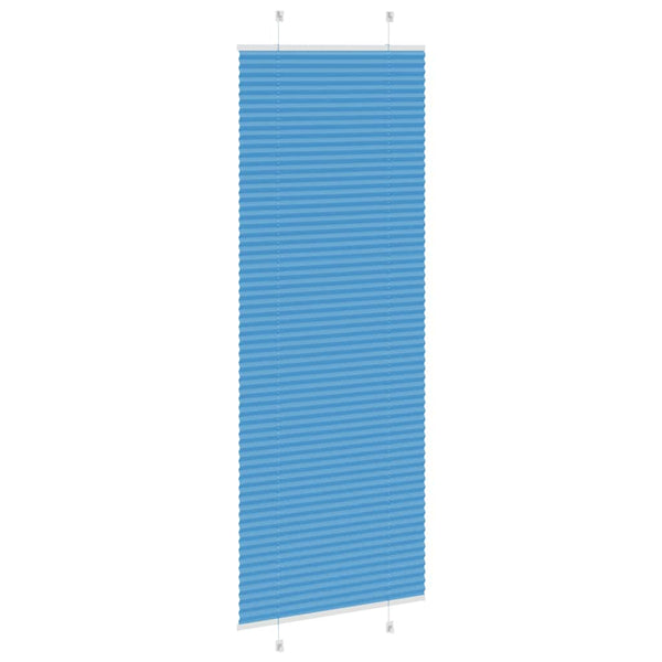 Blaues Plissee Rollo 80x200 cm