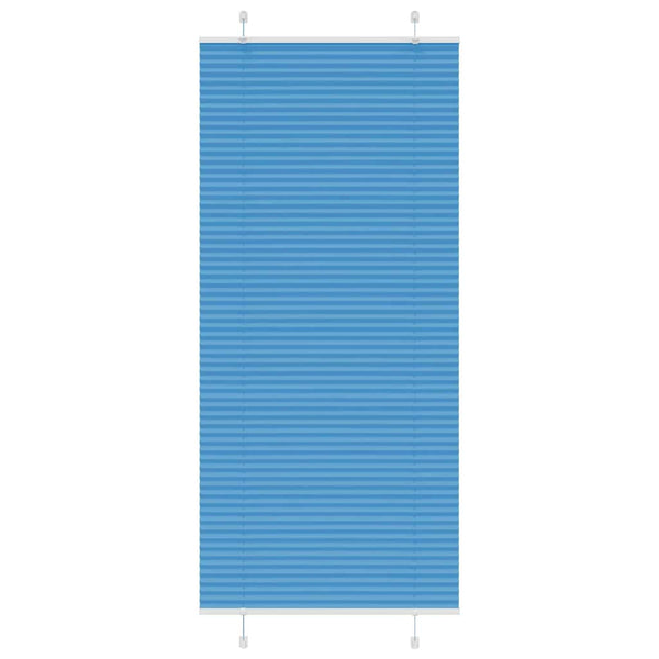 Blaues Plissee Rollo 90x200 cm