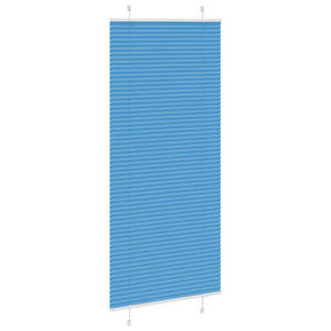 Blaues Plissee Rollo 90x200 cm