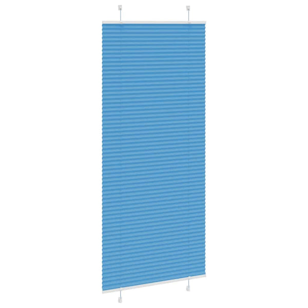 Blaues Plissee Rollo 90x200 cm