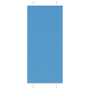 Plissee Blau 95x200 cm Stoffbreite 94,4 cm Polyester