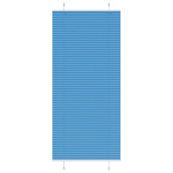 Plissee Blau 95x200 cm Stoffbreite 94,4 cm Polyester
