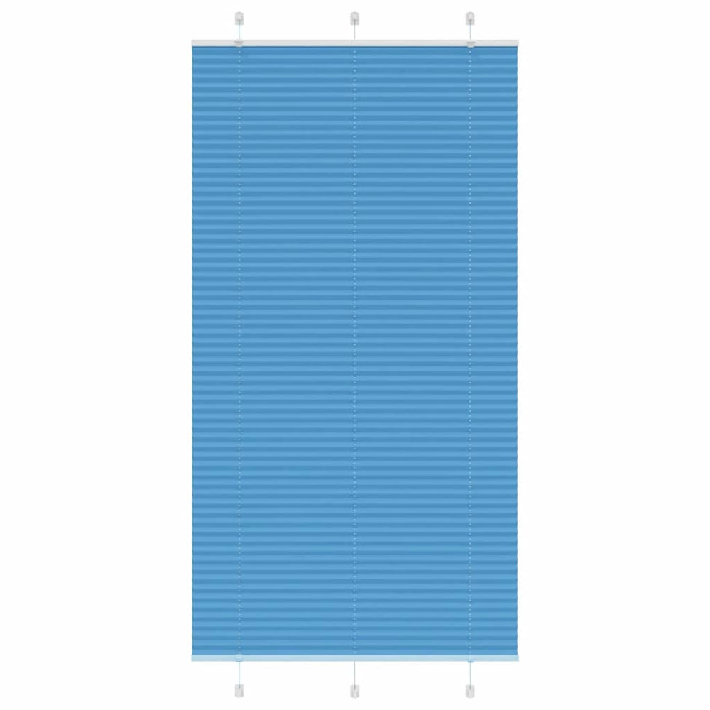 Blaues Plissee Rollo 105x200 cm