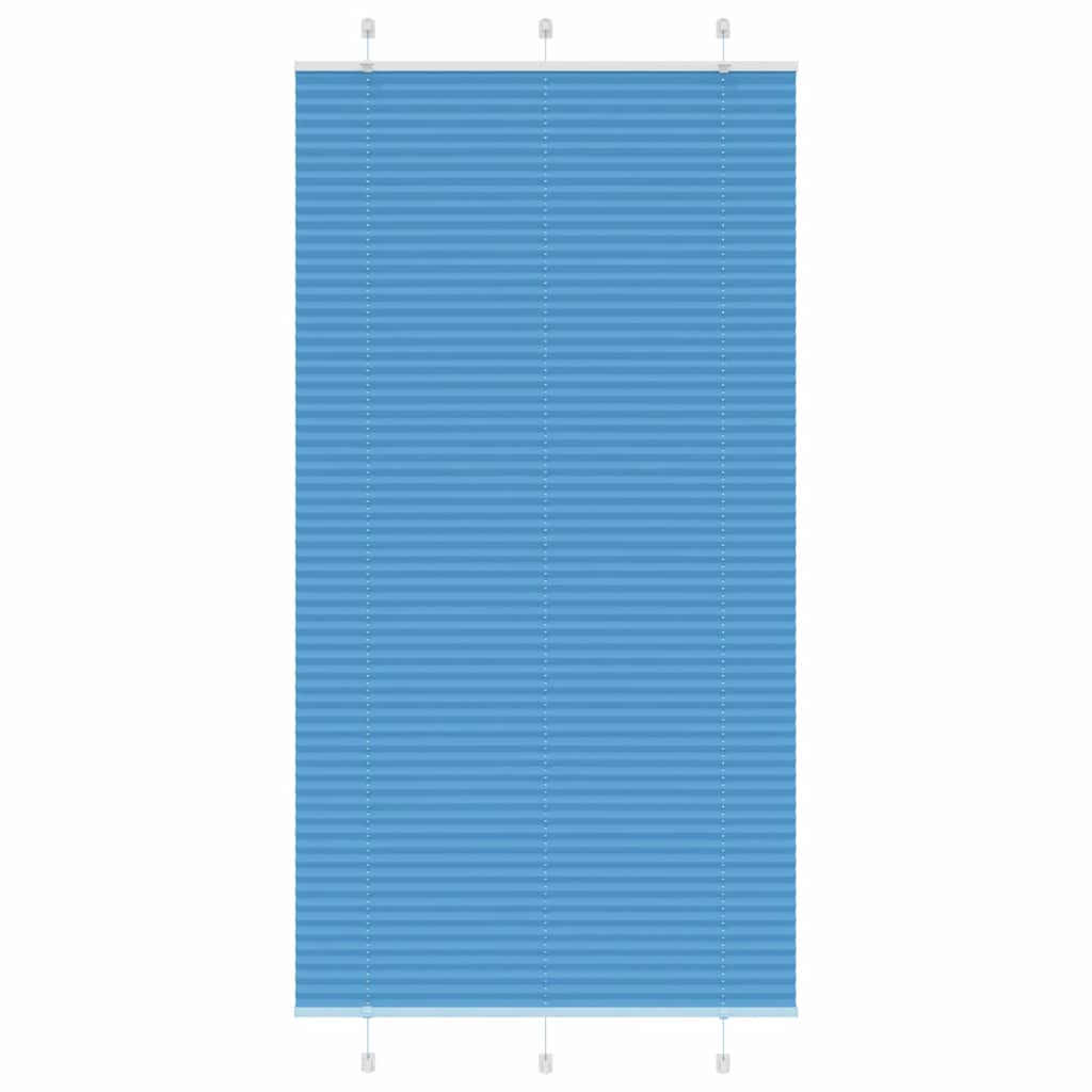 Blaues Plissee Rollo 105x200 cm