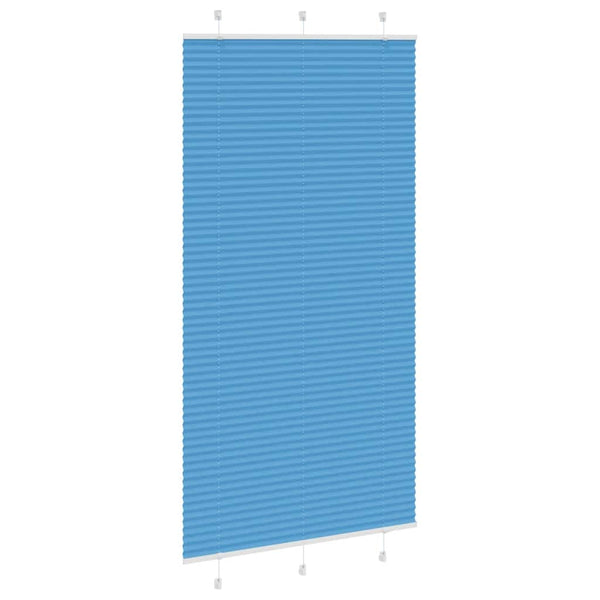 Blaues Plissee Rollo 105x200 cm