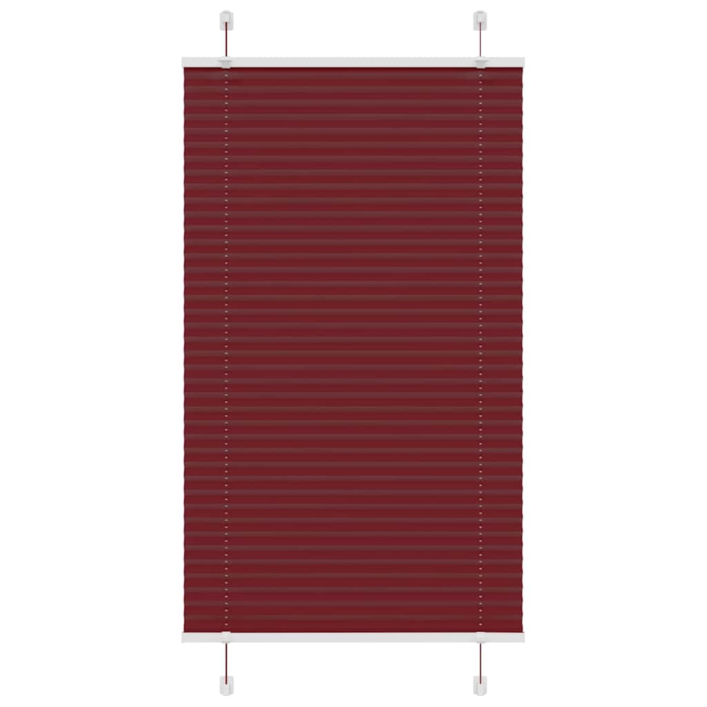 Bordeauxrotes Plissee 70x100 cm