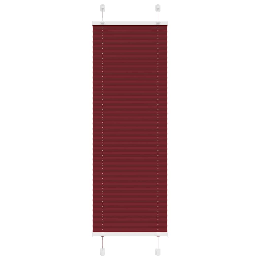 Bordeauxrotes Plissee 45x150 cm
