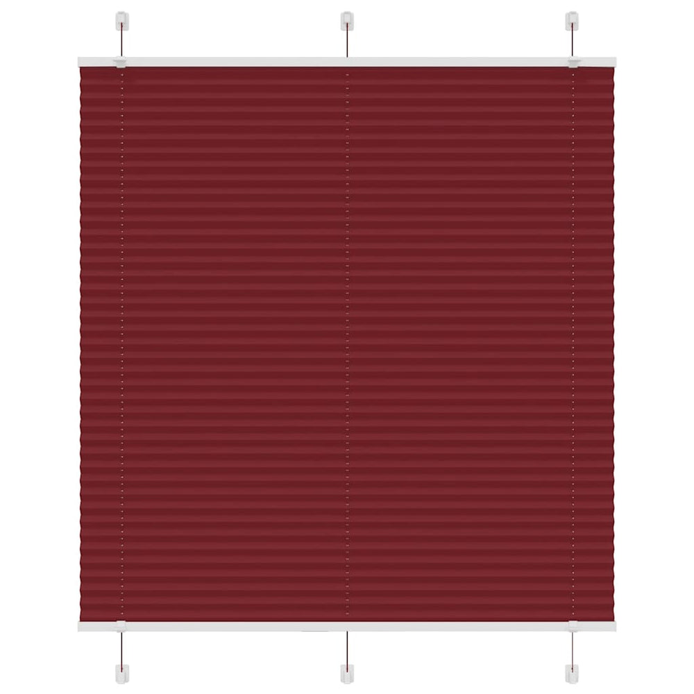 Bordeauxrotes Plissee 120x150 cm