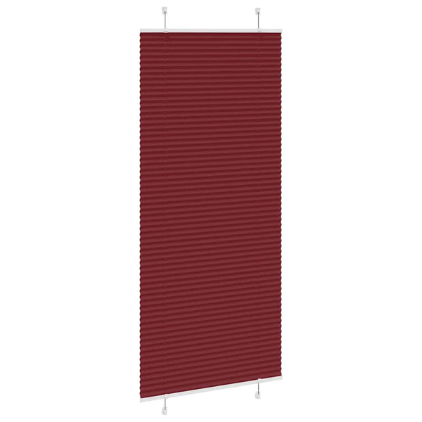 Bordeauxrotes Plissee 100x200 cm
