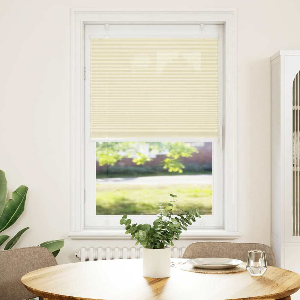 Creme Plissee 70x150 cm für Fenster