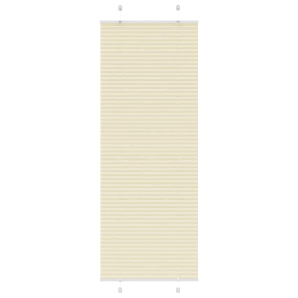 Creme Plissee Rollo 75x200cm