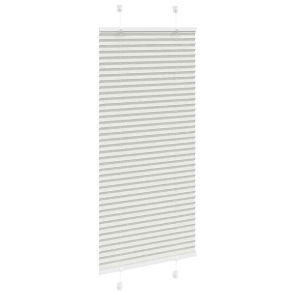 vidaXL Store plissé gris clair 65 x 100 cm Largeur du tissu 64,4 cm Polyester