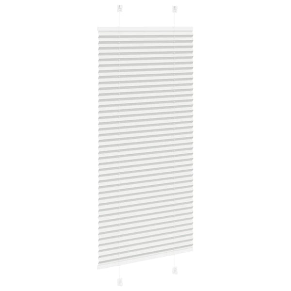 vidaXL Store plissé gris clair 65 x 100 cm Largeur du tissu 64,4 cm Polyester