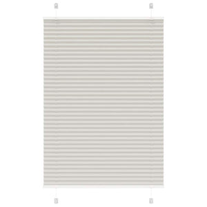 vidaXL Store plissé gris clair 85x100 cm largeur tissu 84,4 cm polyester