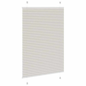vidaXL Store plissé gris clair 85x100 cm largeur tissu 84,4 cm polyester