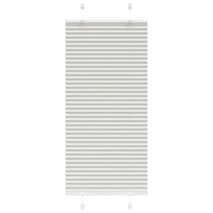 vidaXL Store plissé gris clair 55x150 cm Largeur du tissu 54,4 cm Polyester