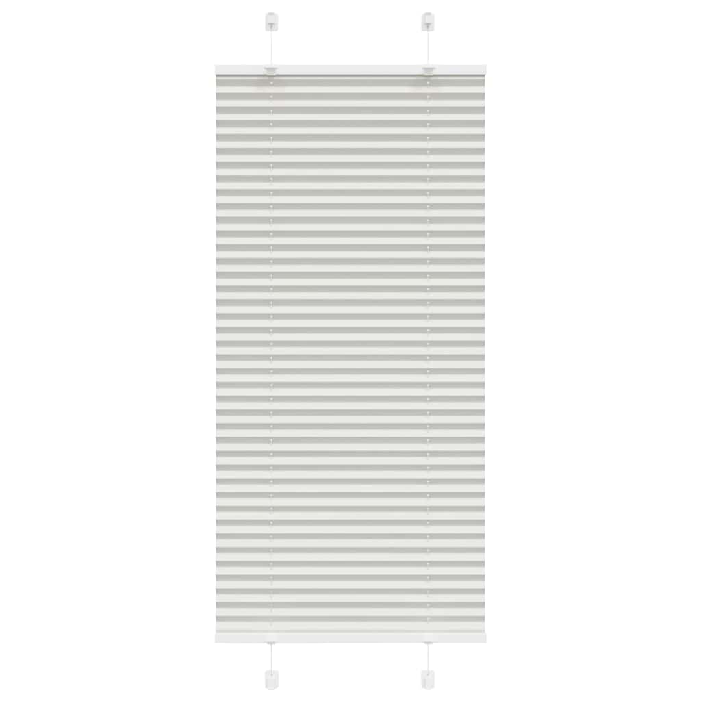 vidaXL Store plissé gris clair 55x150 cm Largeur du tissu 54,4 cm Polyester