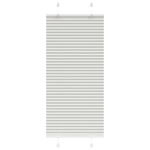 vidaXL Store plissé gris clair 55x150 cm Largeur du tissu 54,4 cm Polyester