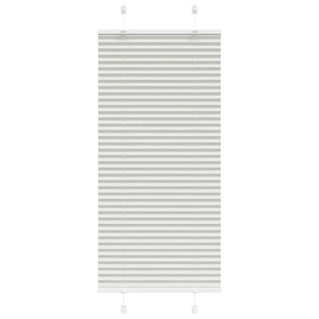 vidaXL Store plissé gris clair 65x150 cm Largeur du tissu 64,4 cm Polyester