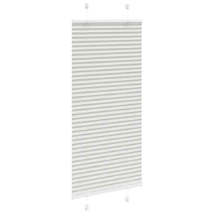 vidaXL Store plissé gris clair 65x150 cm Largeur du tissu 64,4 cm Polyester