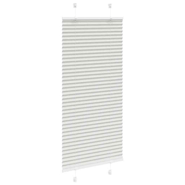vidaXL Store plissé gris clair 65x150 cm Largeur du tissu 64,4 cm Polyester