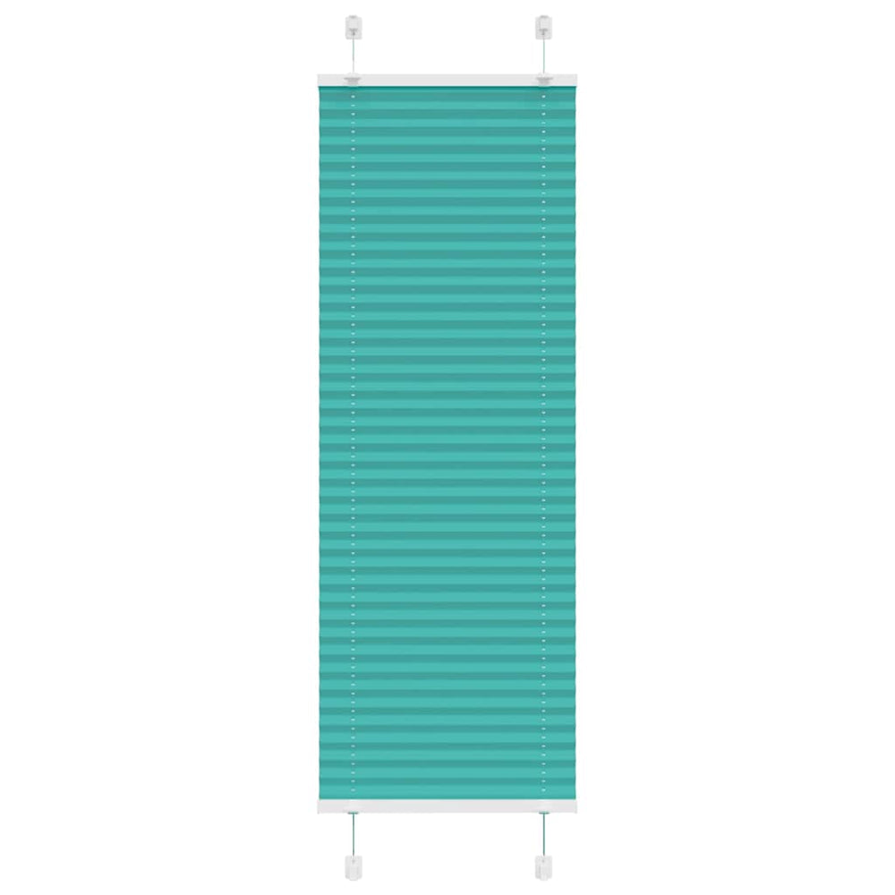 Petrolgrüne Plissee-Gardine 50x150 cm