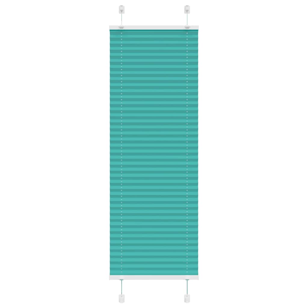 Petrolgrüne Plissee-Gardine 50x150 cm
