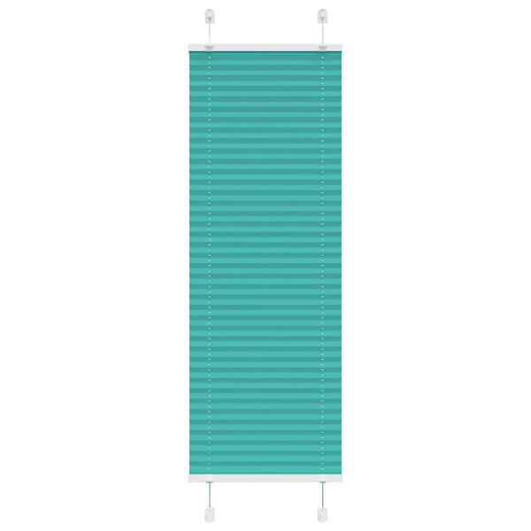 Petrolgrüne Plissee-Gardine 50x150 cm